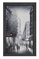 Eiffel Kulesi Siyah-Beyaz Tablosu