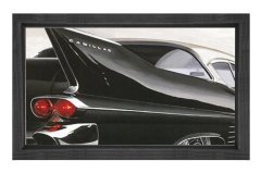 Cadillac Tablosu Siyah Ahşap - 40x60