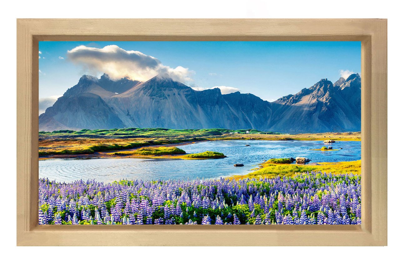 Doğa manzarası Naturel Ahşap Çerçeve - 40x60