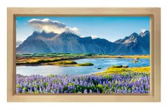 Doğa manzarası Naturel Ahşap Çerçeve - 70x100