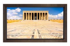 Anıtkabir Tablosu Kahverengi Ahşap - 70x100