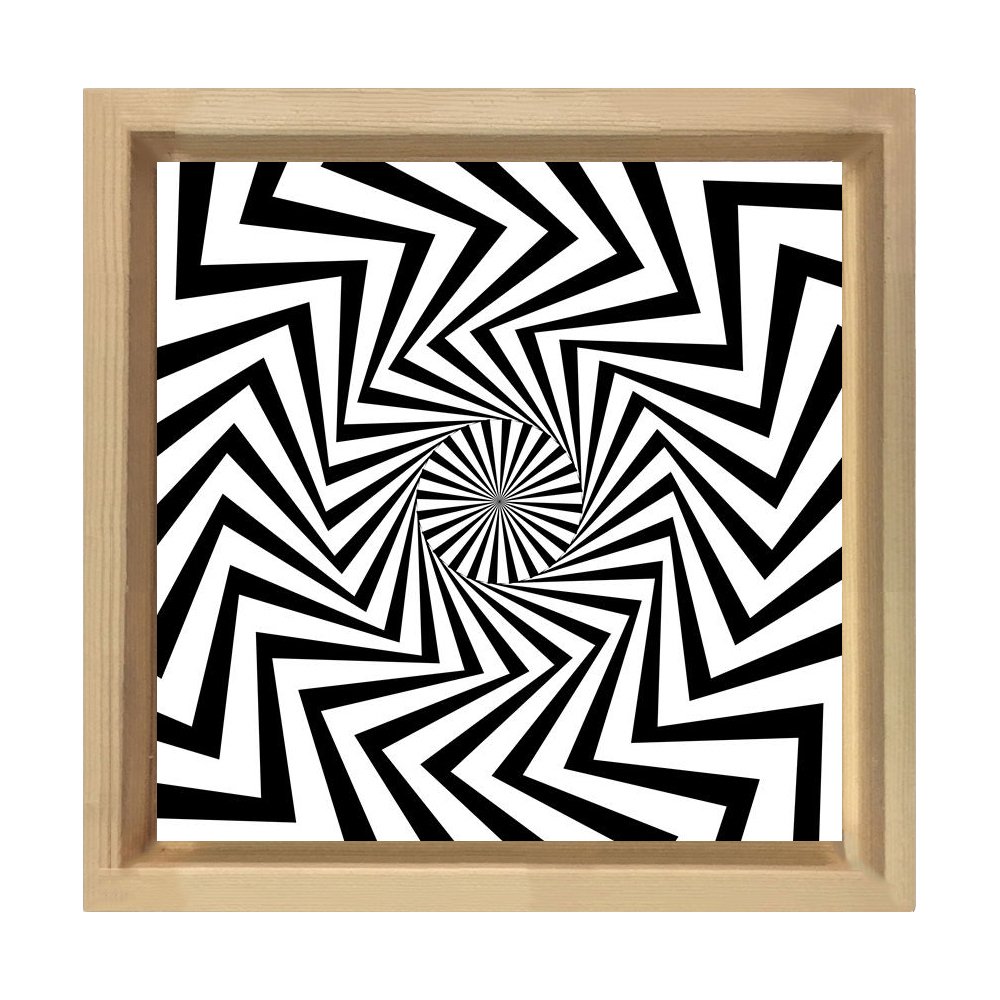 İlizyon Tablosu Naturel Ahşap Çerçeve - 90x90