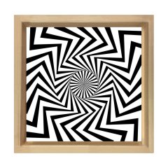 İlizyon Tablosu Naturel Ahşap Çerçeve - 90x90