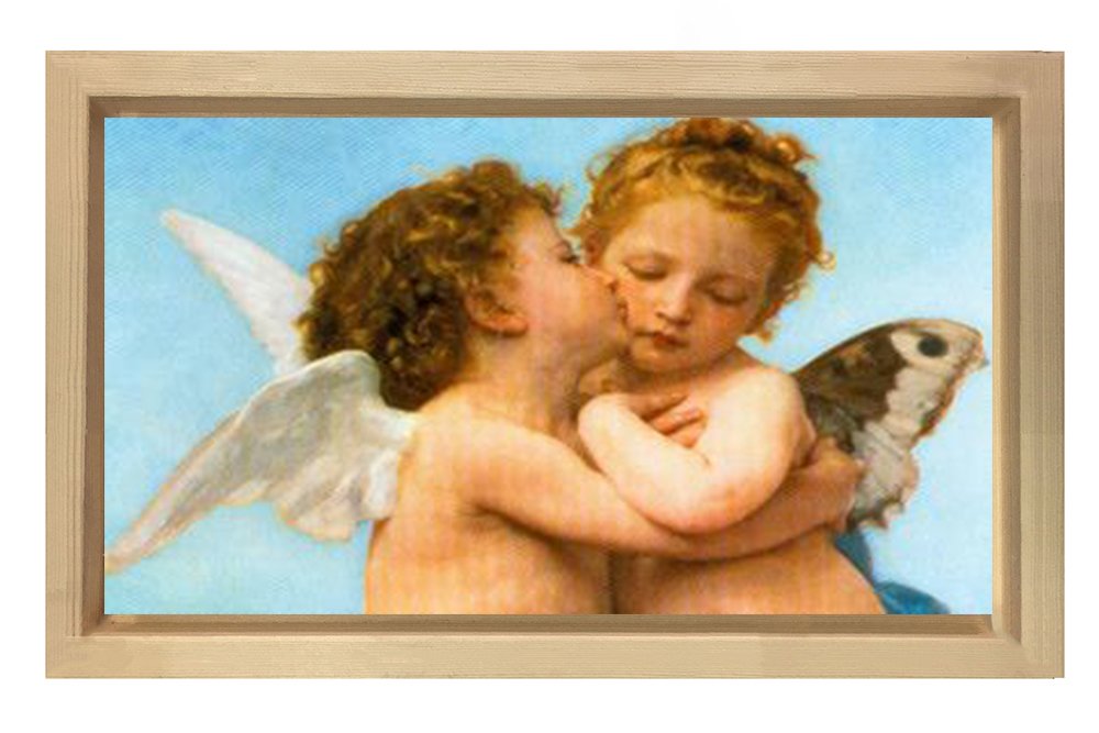 Melekler Tablosu Naturel Ahşap - 100x200