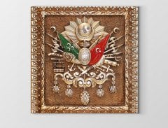 Osmanlı Tuğrası Tablosu Çerçevesiz - 70x70
