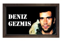 Deniz Gezmiş Tablosu Kahverengi Ahşap Çerçeve - 70x100