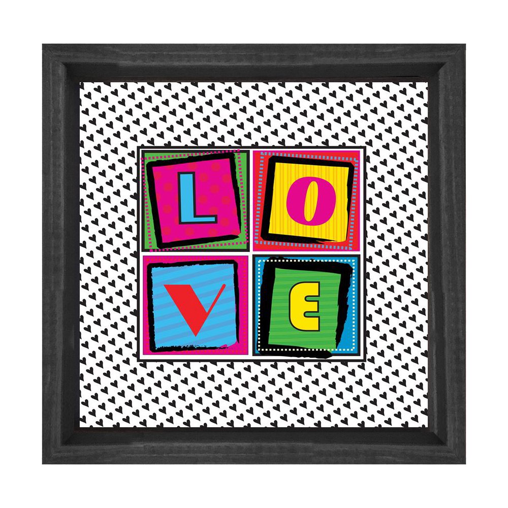 Vintage Love Yazısı Tablosu