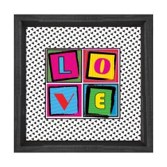 Vintage Love Yazısı Tablosu