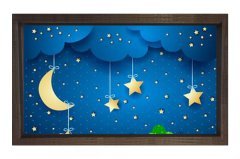 Gece Yıldızları Ve Ay Tablosu