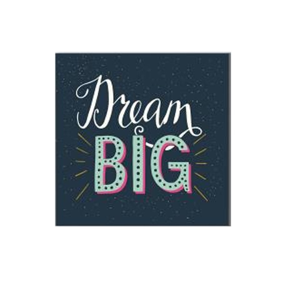 Vintage Dream Big Yazısı Tablosu