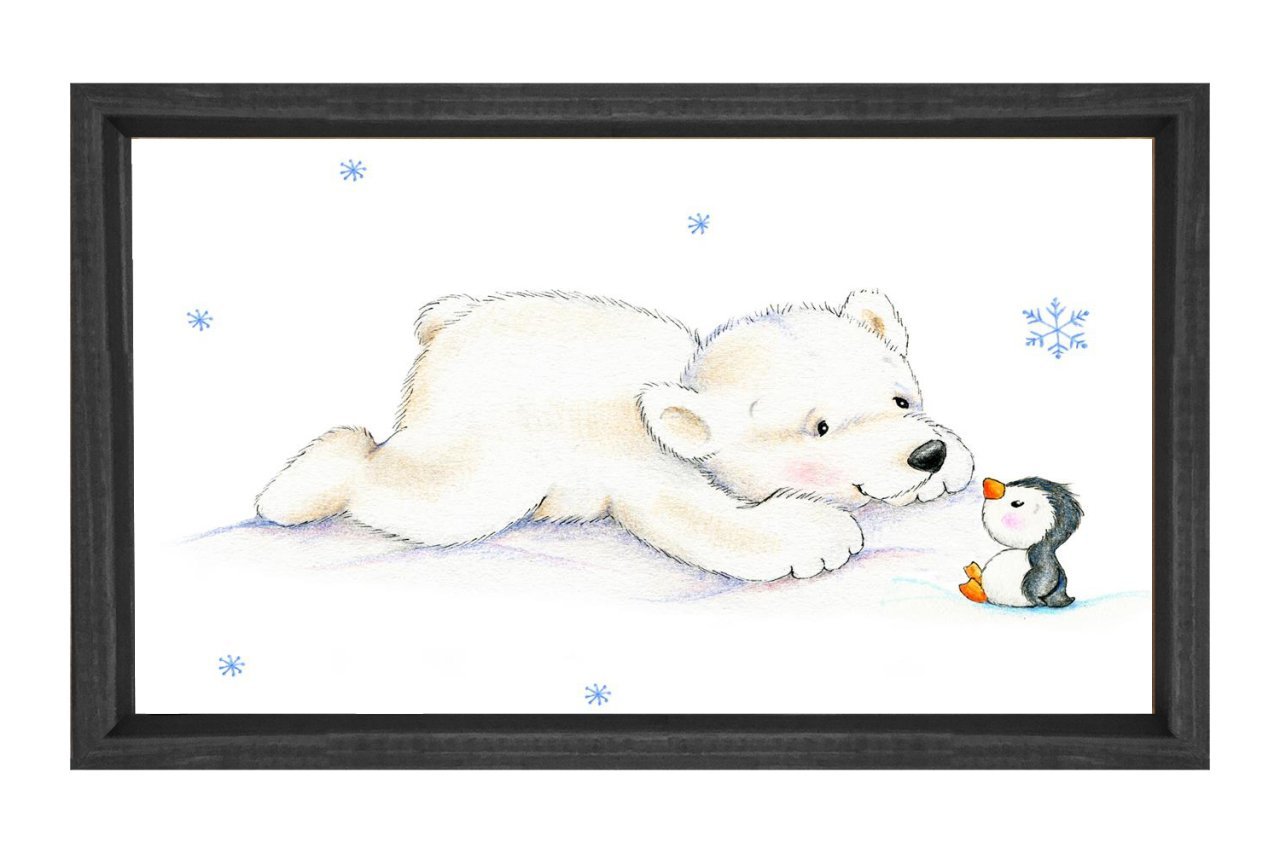 Sevimli Kutup Ayısı Ve Penguen Tablosu