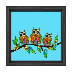 Baykuş Motifi Tablosu