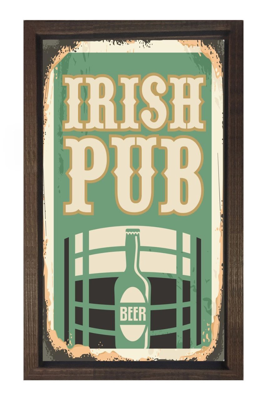 İrish Pub Reklam Afişi Tablosu