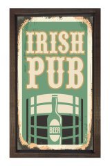 İrish Pub Reklam Afişi Tablosu