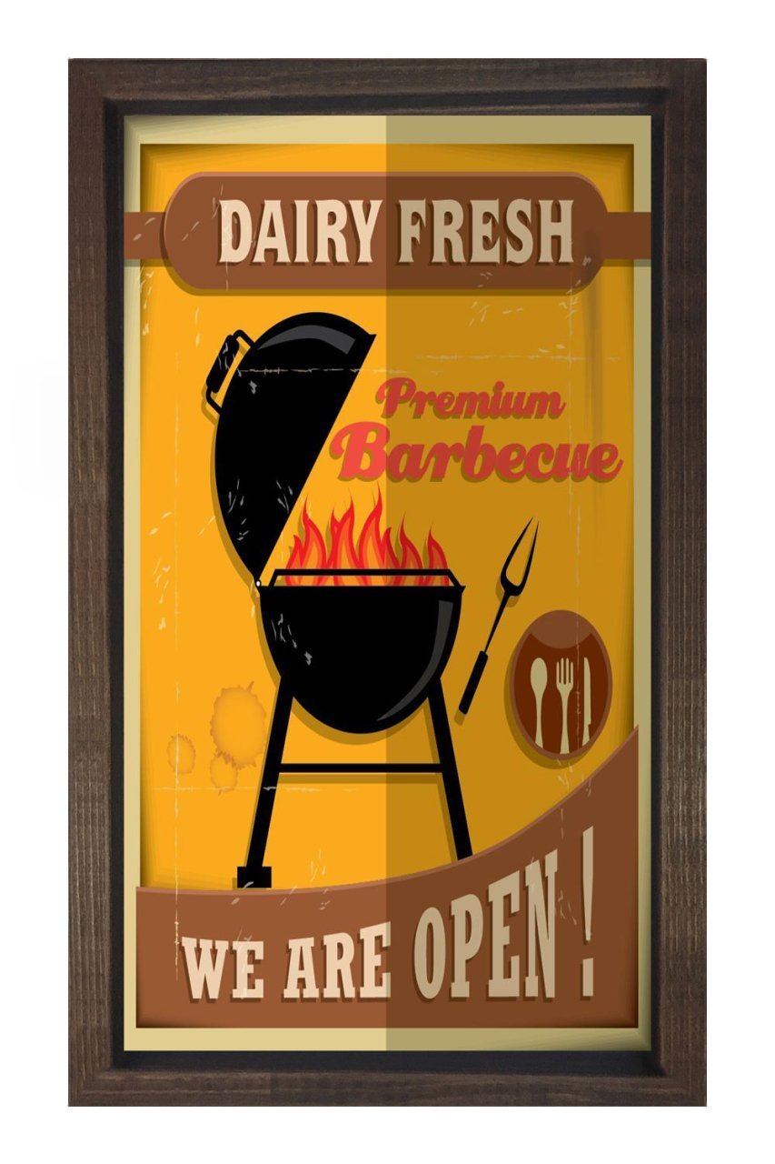 Barbekü Vintage Afiş Tablosu