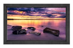 Muhteşem Doğa Harikası Tablosu Siyah Ahşap Çerçeve - 100x150