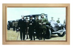 Atatürk ve Heyet Tablosu Naturel Ahşap - 100x200
