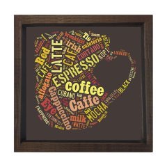 Coffe Cup Tipografi Tablosu