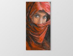 Arap Kadını Tablosu Çerçevesiz - 40x60