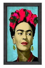 Frida Kahlo Siyah Ahşap Çerçeve - 70x100