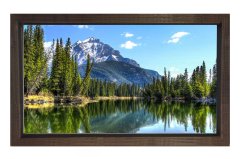 Muhtesem Doğa Manzarası Tablosu Kahverengi Ahşap - 45x30