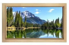 Muhtesem Doğa Manzarası Tablosu Naturel Ahşap - 40x60