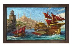 İstanbul ve Yelkenli Gemi Tablosu