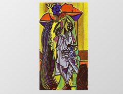 Ağlayan Kadın Tablosu Çerçevesiz - 45x30