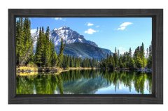 Muhtesem Doğa Manzarası Tablosu Siyah Ahşap - 50x70