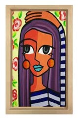 Pablo Picasso Tablosu Naturel Ahşap Çerçeve - 45x30