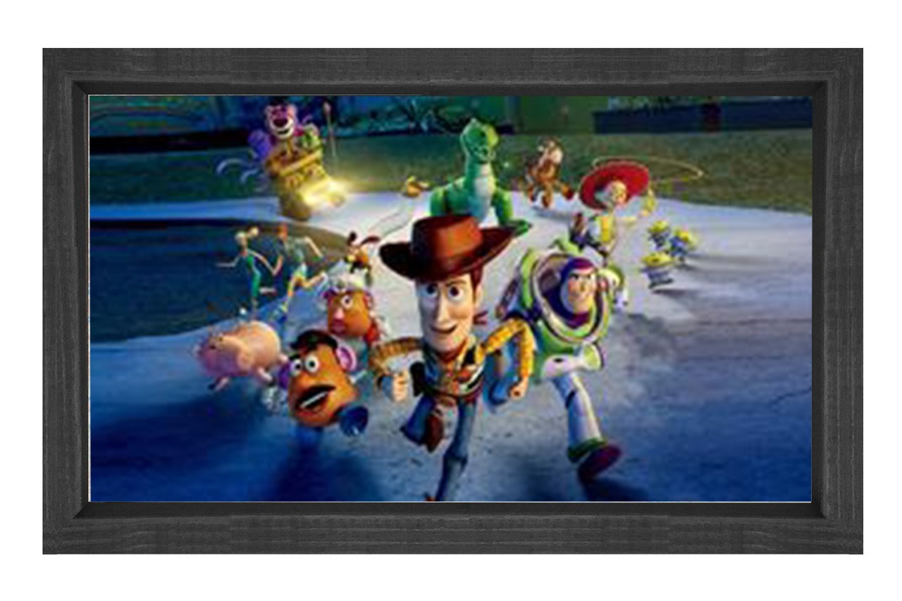 Oyuncak Hikayesi Film Afişi Tablosu Siyah Ahşap - 40x60