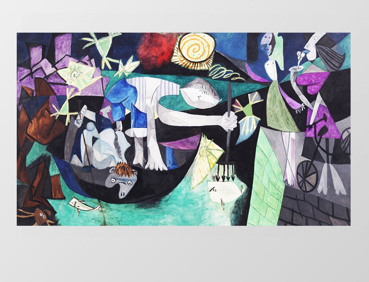 Soyut Tablosu Çerçevesiz - 40x60