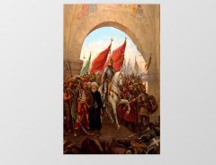 Fatih Sultan Mehmet Tablosu Çerçevesiz - 100x200