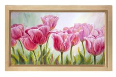 Pempe Güller Tablosu Naturel Ahşap - 100x200