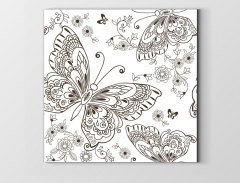 Osmanlı Tuğrası Boyama Tablo Tablosu Çerçevesiz - 40x40