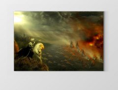 Fatih Sultan Mehmet Tablosu Çerçevesiz - 100x200