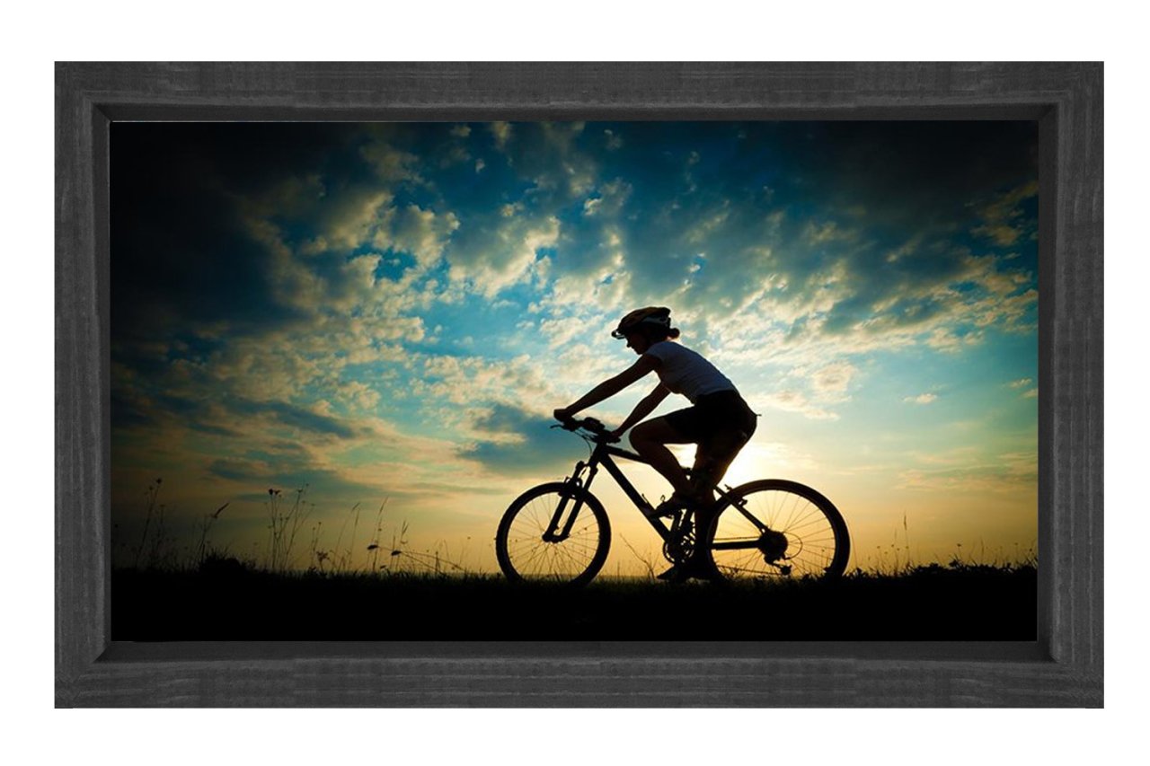 Bisiklet Sporu Tablosu Siyah Ahşap - 100x200