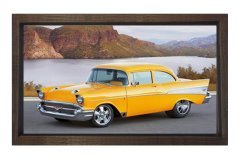 Sarı Chevrolet Klasik Araba Tablosu