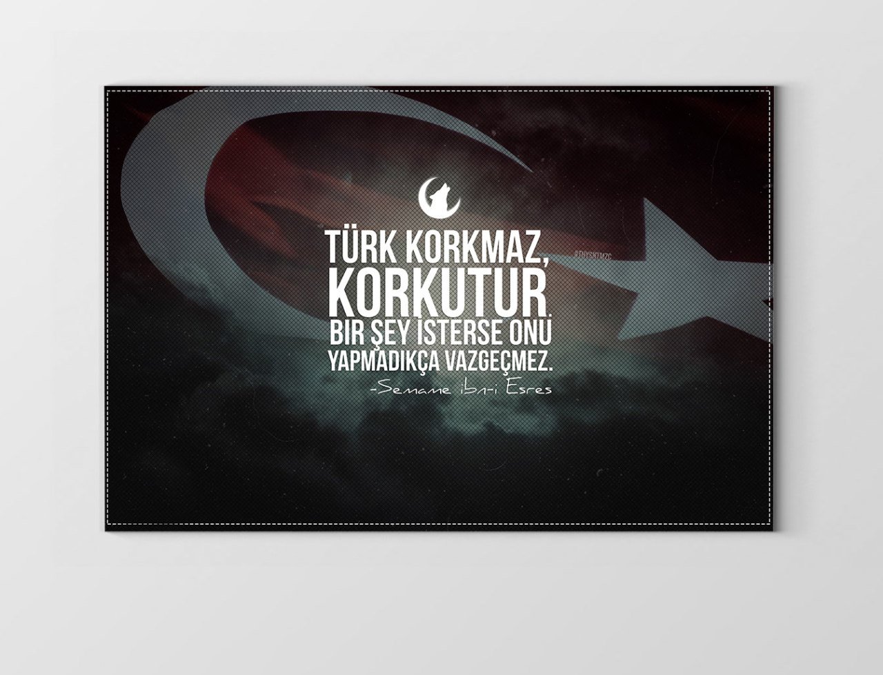 Türk Korkmaz Korkutur Tablosu Çerçevesiz - 70x100