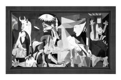 Guernica Tablosu Siyah Ahşap Çerçeve - 100x200