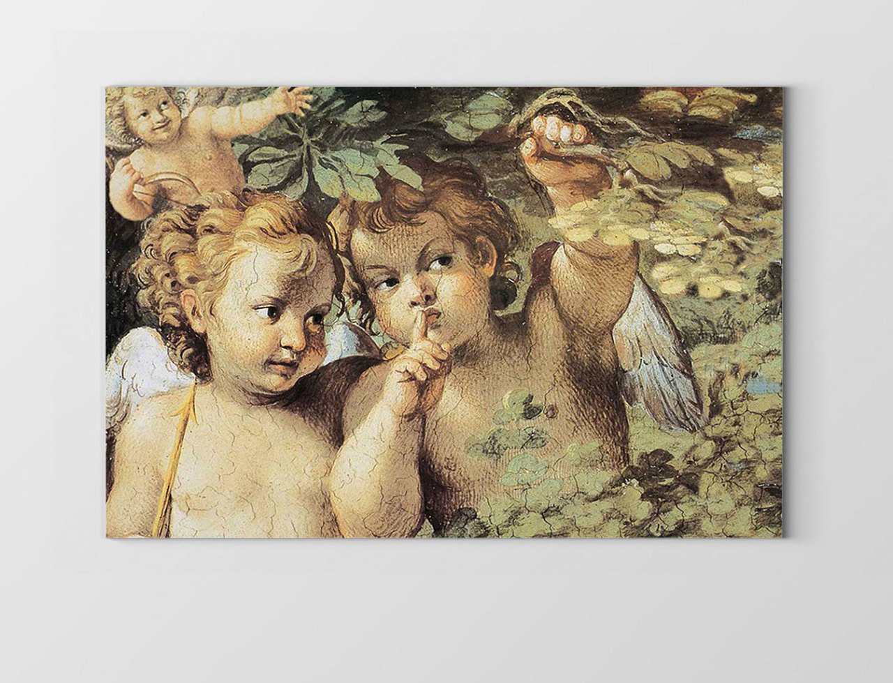 Melekli Bahçe Tablosu Çerçevesiz - 70x100