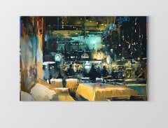 Şehir Ve Mekan Tablosu Çerçevesiz - 50x70
