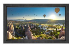 Uçan Balonlar Ve Peribacaları Tablosu Siyah Ahşap Çerçeve - 70x100