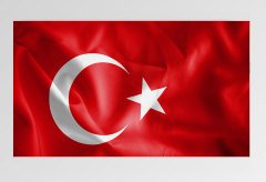 Türk Bayrağı Tablosu Çerçevesiz - 50x70