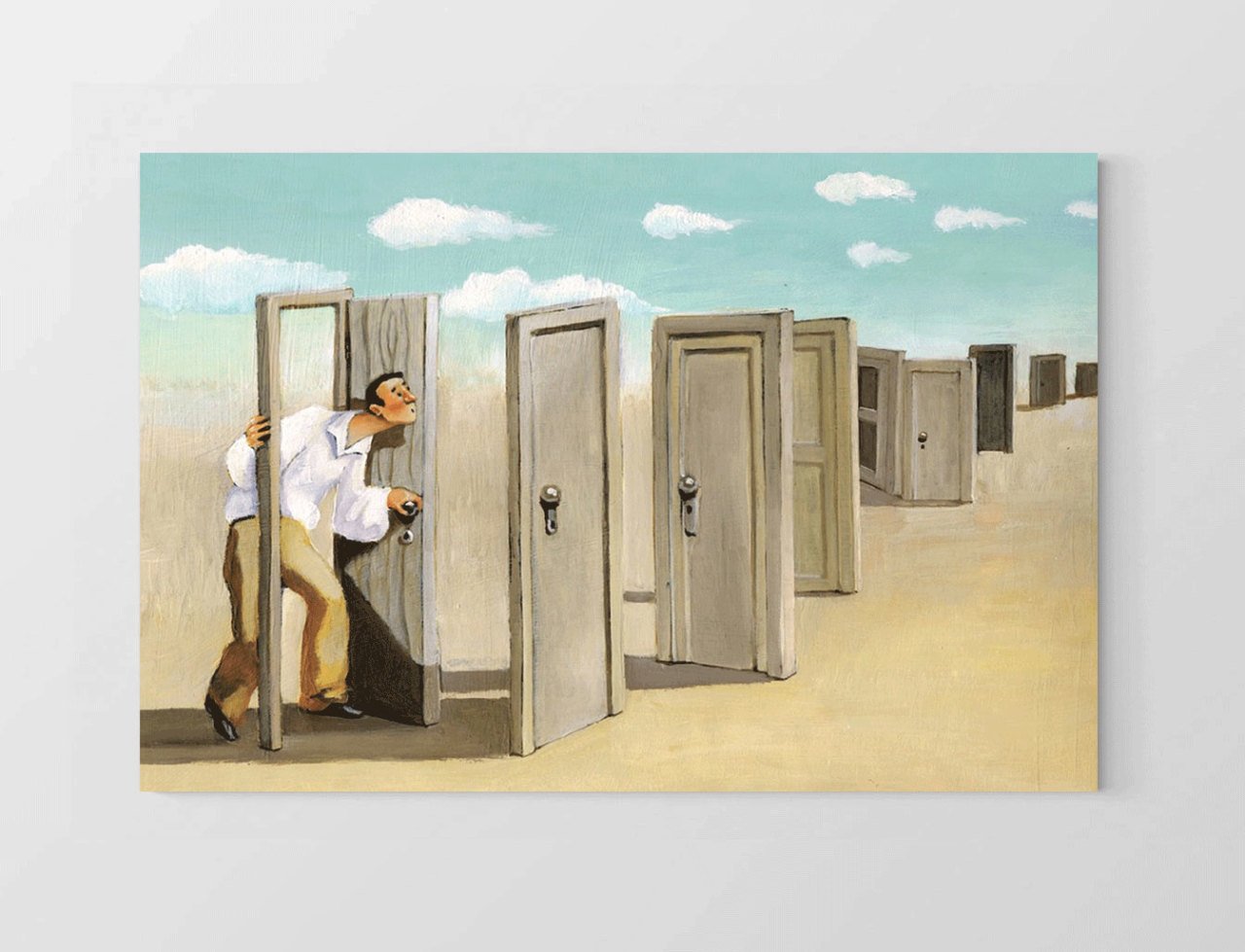 kapılar Tablosu Çerçevesiz - 100x150