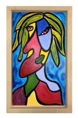 Megan St. John Tablosu Naturel Ahşap - 50x70