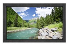 Muhtesem Doğa Manzarası Tablosu Siyah Ahşap Çerçeve - 70x100