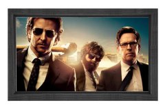Hangover Film Afişi Tablosu Siyah Ahşap Çerçeve - 50x90