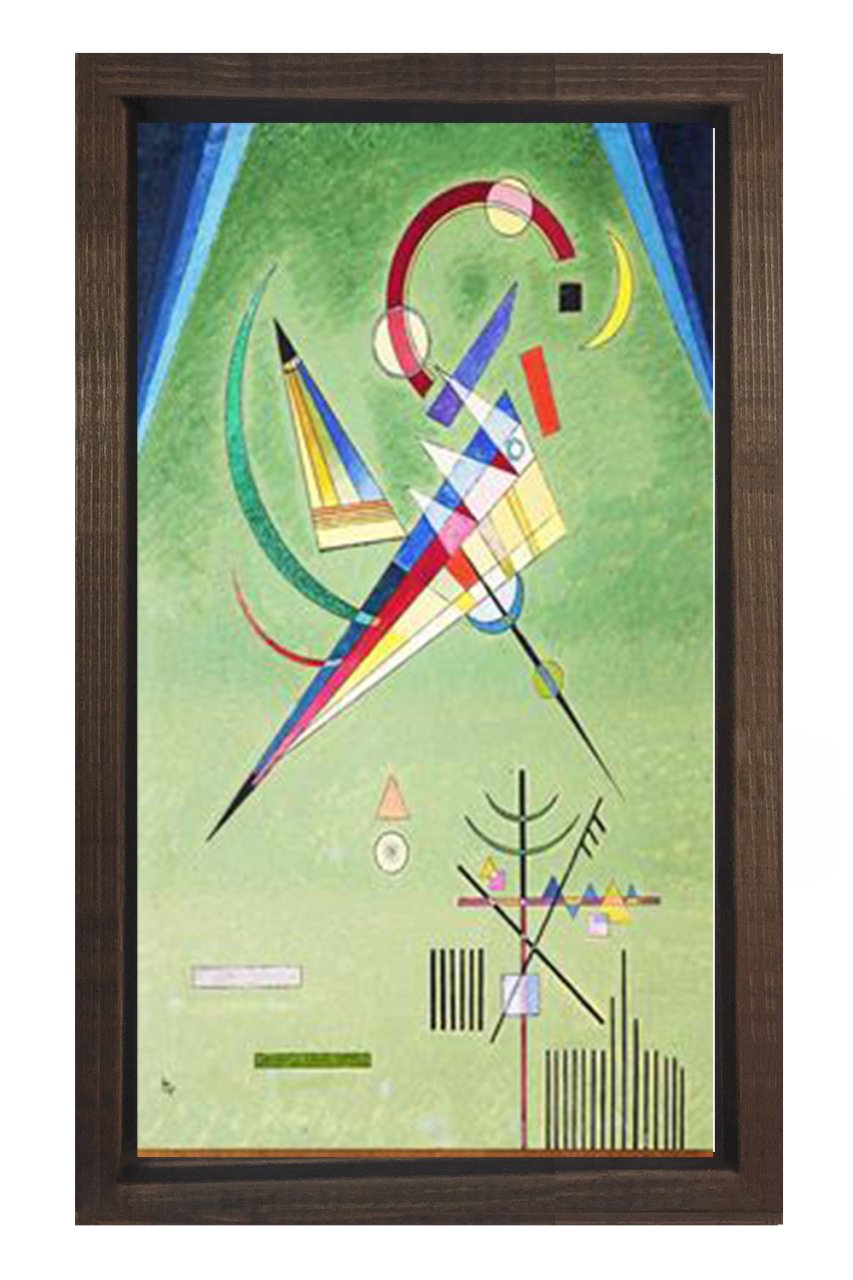 Vassily Kandisky Tablosu Kahverengi Ahşap Çerçeve - 100x150