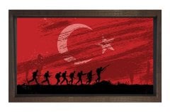 Türk Askeri Ve Türk Bayrağı Tablosu